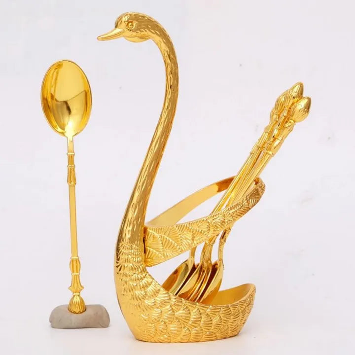 Swan Fruit Coffee 6pc Spoon Rack Tableware
